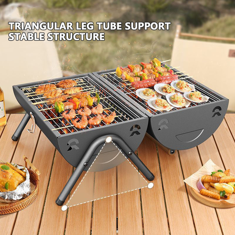 Outdoor Non-Stick Double-sided Camping BBQ Stove