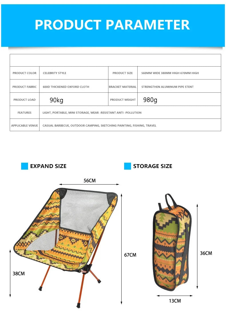 Outdoor Aluminum Alloy Folding Chair