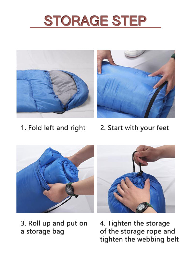 Envelope Hooded Sleeping Bag