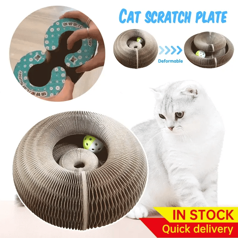 MAGIC ORGAN CAT SCRATCH BOARD CAT TOY WITH BELL CAT GRINDING CLAW