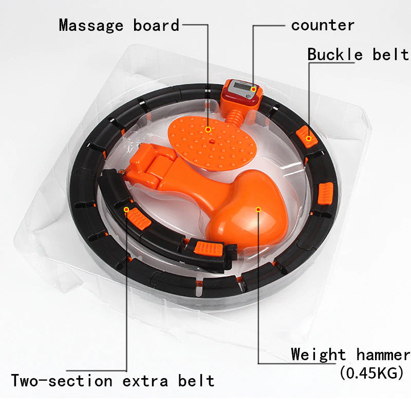 Smart hula hoop vibrato with the same net red belly men and women will not fall off the beautiful waist detachable fixed lazy hula hoop
