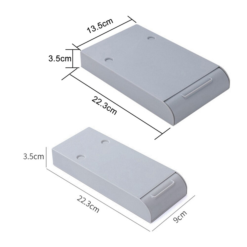 Self-Adhesive Storage Drawer Under Desk Pencil Tray Remote Control Key Mask